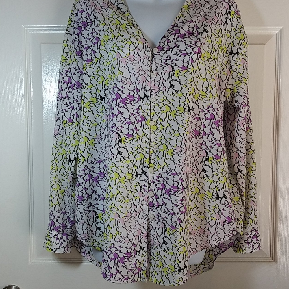 Shear Liz Claiborne Long Sleeve Blouse